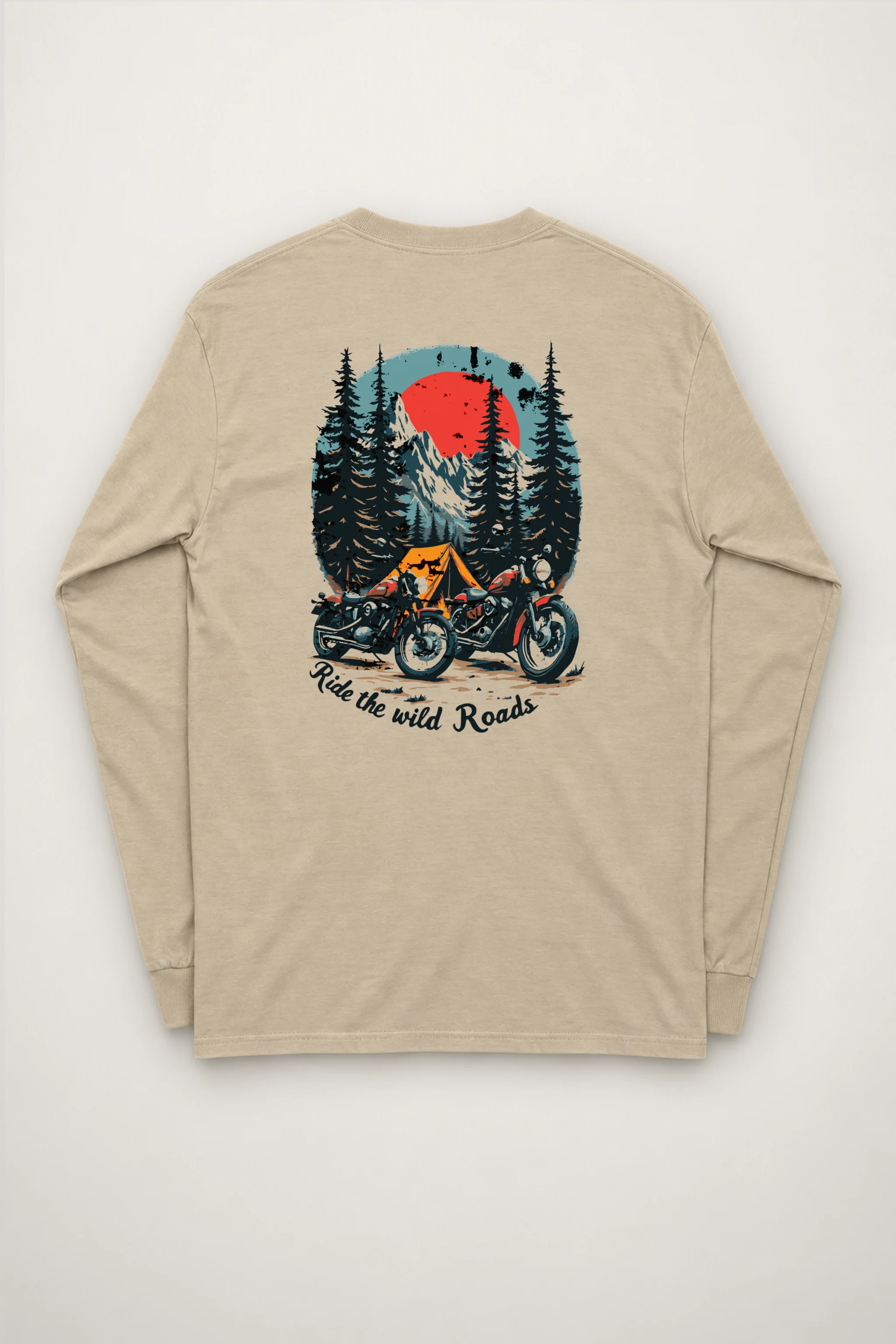 "Ride The Wild Roads" Unisex Longsleeve T-shirt