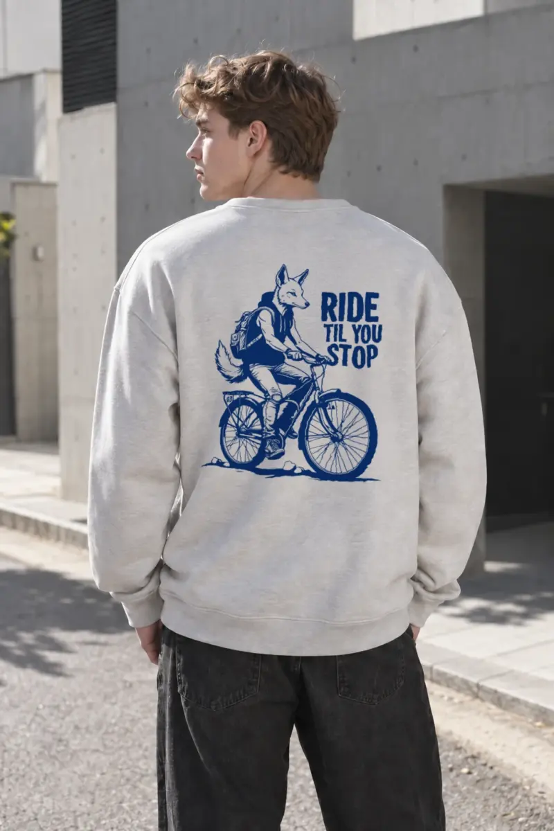 “Ride Til You Stop” Heavy Blend Unisex Crewneck Sweatshirt | Gildan 18000
