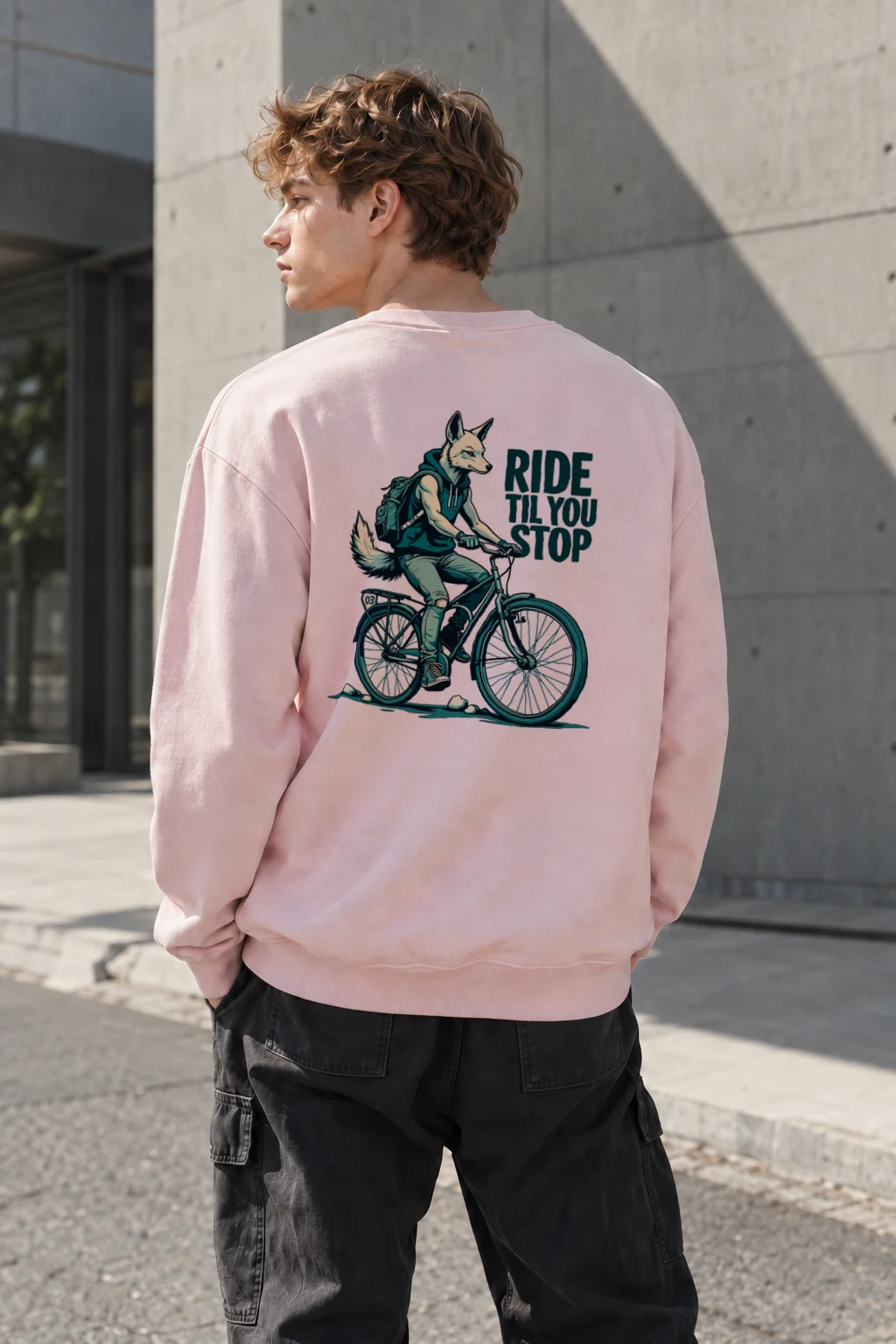 "Ride Til You Stop" Heavy Blend Unisex Crewneck Sweatshirt | Gildan 18000