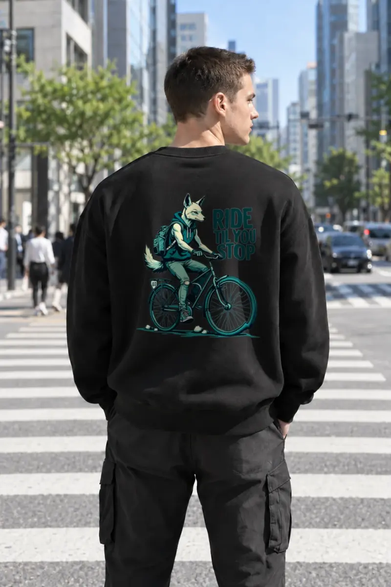 "Ride Til You Stop" Heavy Blend Unisex Crewneck Sweatshirt | Gildan 18000