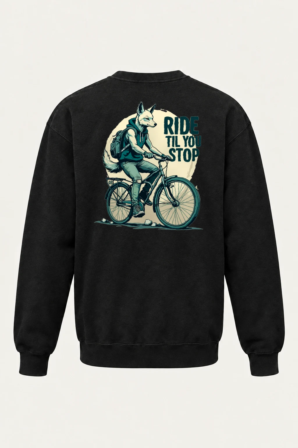 "Ride Til You Stop" Heavy Blend Unisex Crewneck Sweatshirt | Gildan 18000