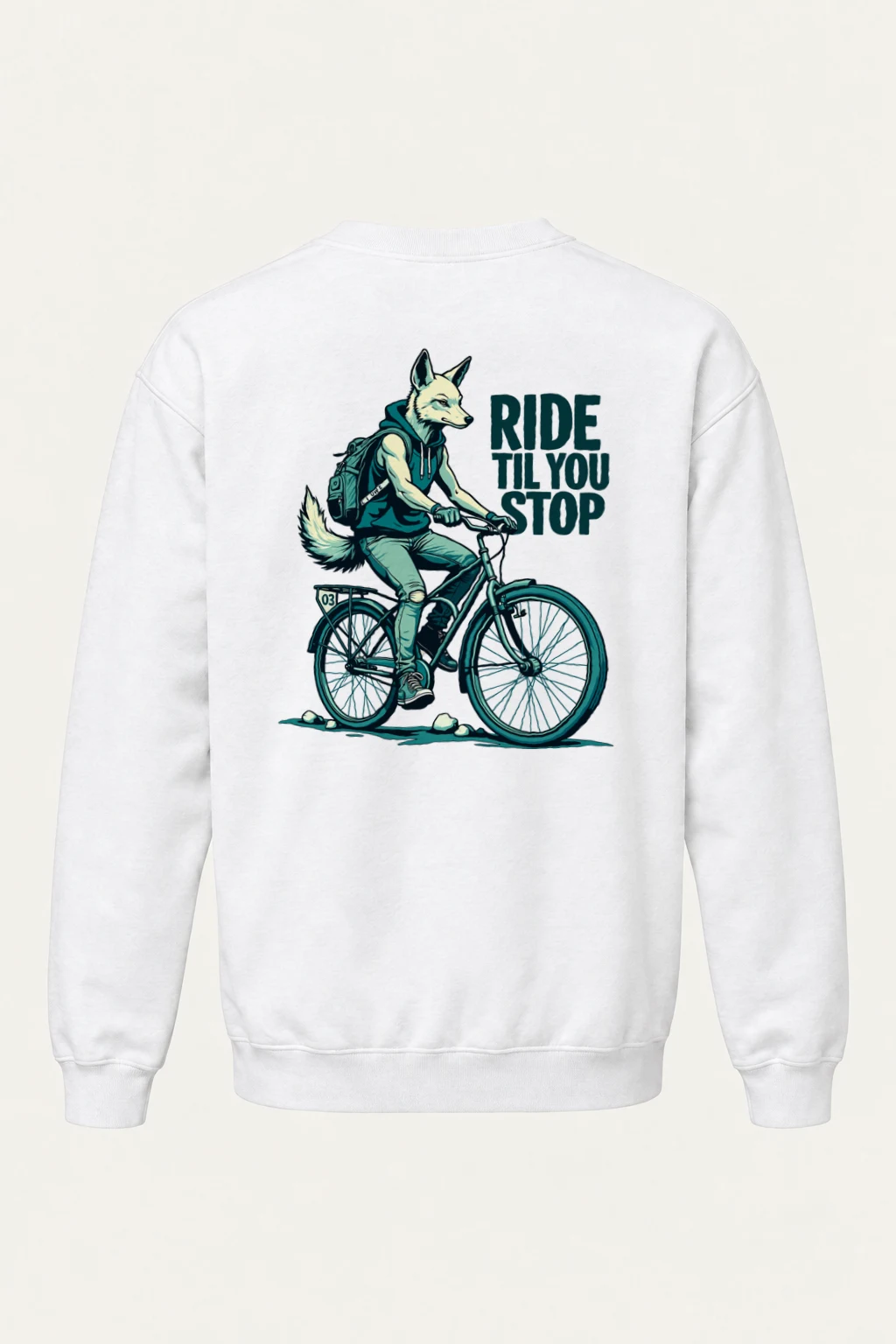 "Ride Til You Stop" Heavy Blend Unisex Crewneck Sweatshirt | Gildan 18000