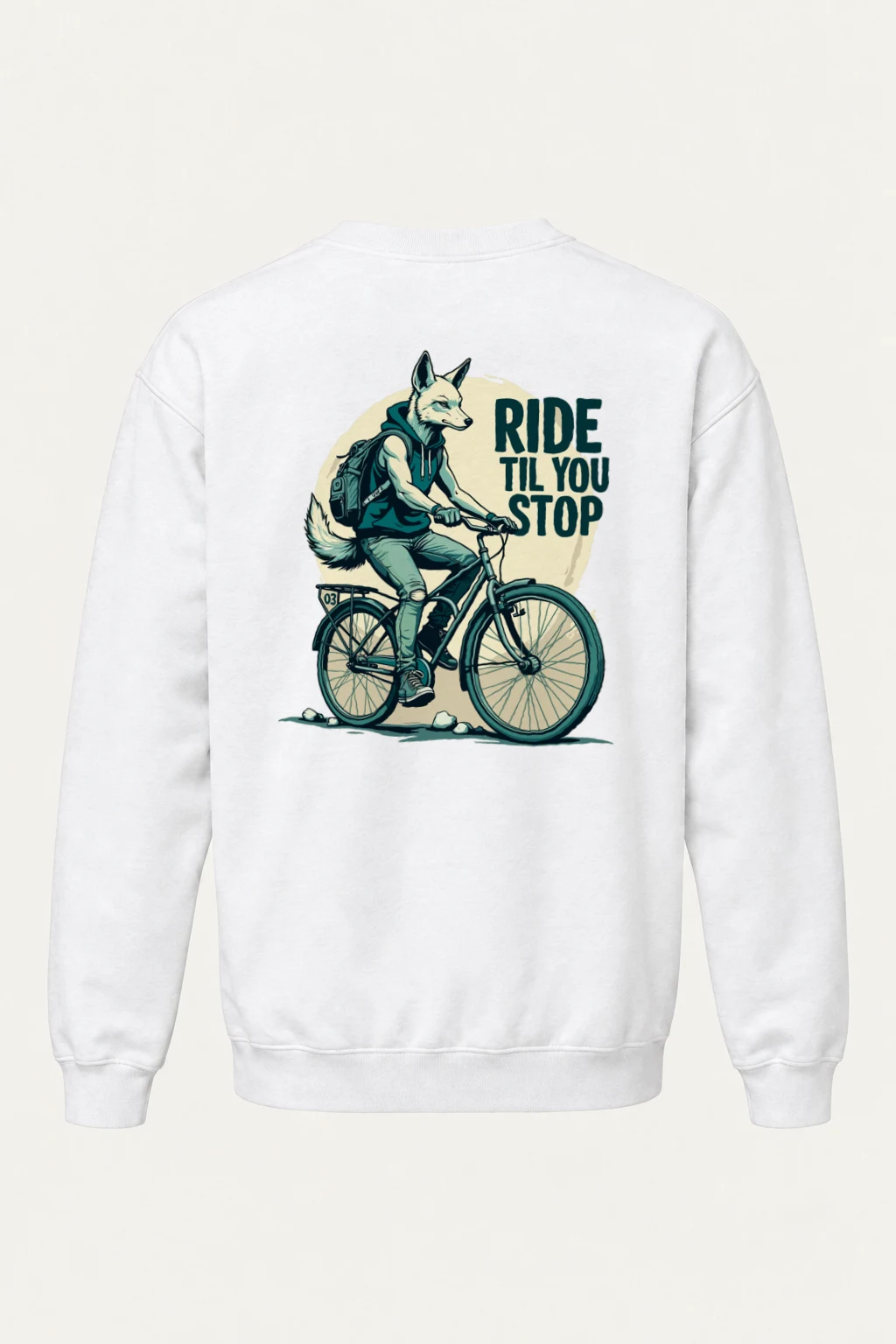 "Ride Til You Stop" Heavy Blend Unisex Crewneck Sweatshirt | Gildan 18000