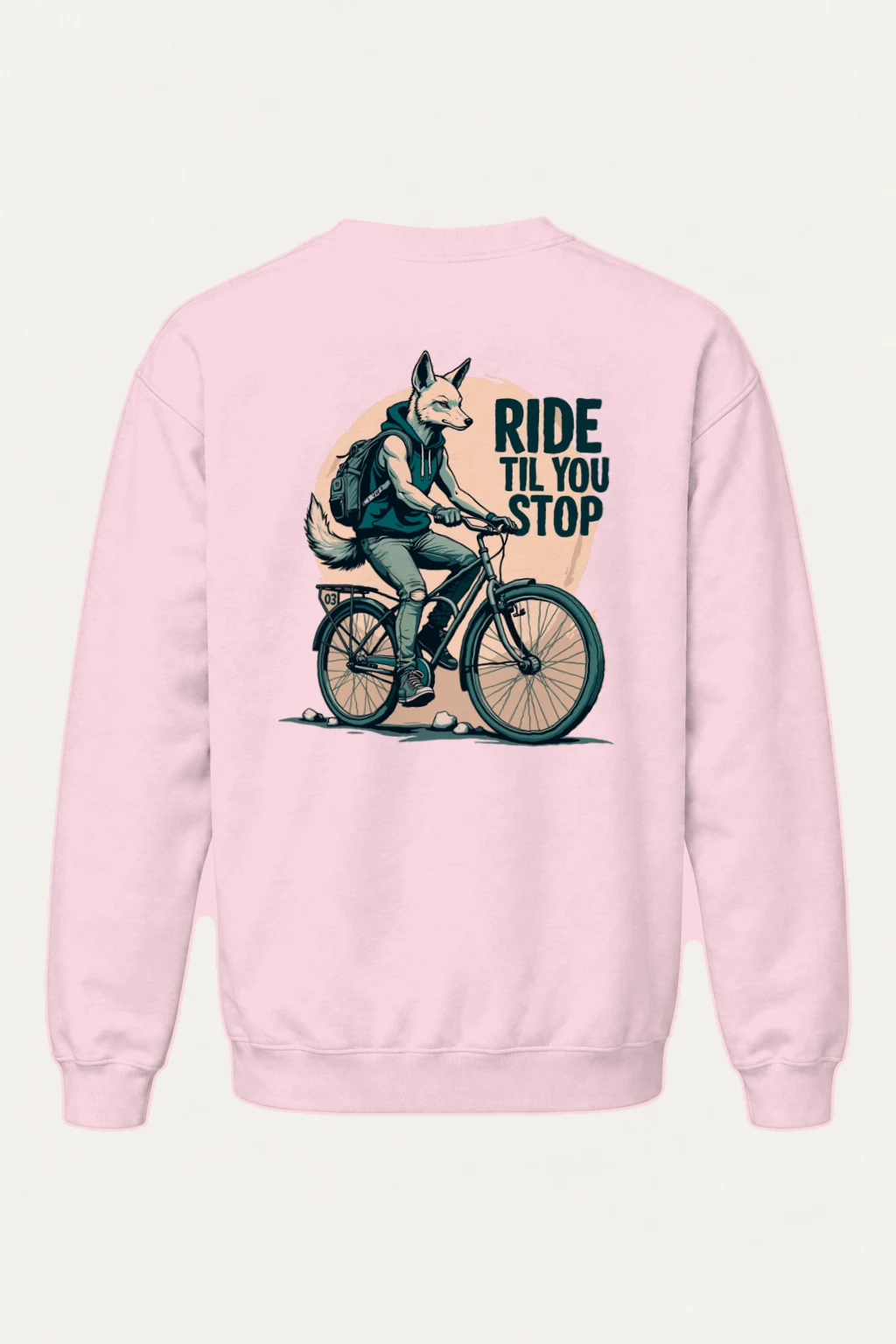 "Ride Til You Stop" Heavy Blend Unisex Crewneck Sweatshirt | Gildan 18000