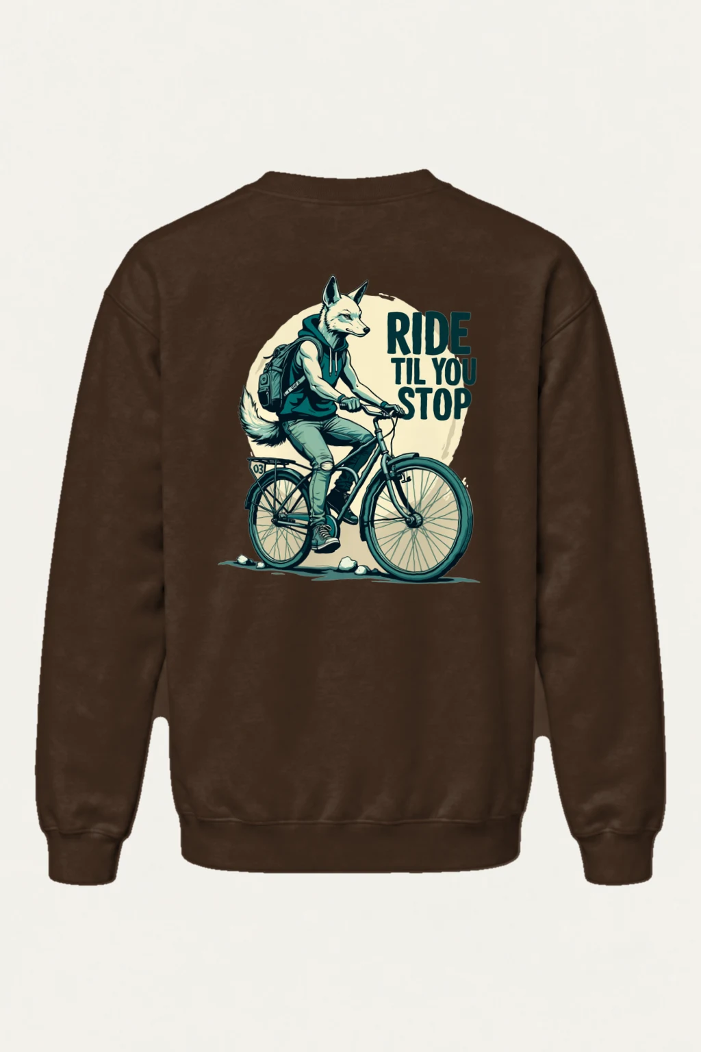 "Ride Til You Stop" Heavy Blend Unisex Crewneck Sweatshirt | Gildan 18000