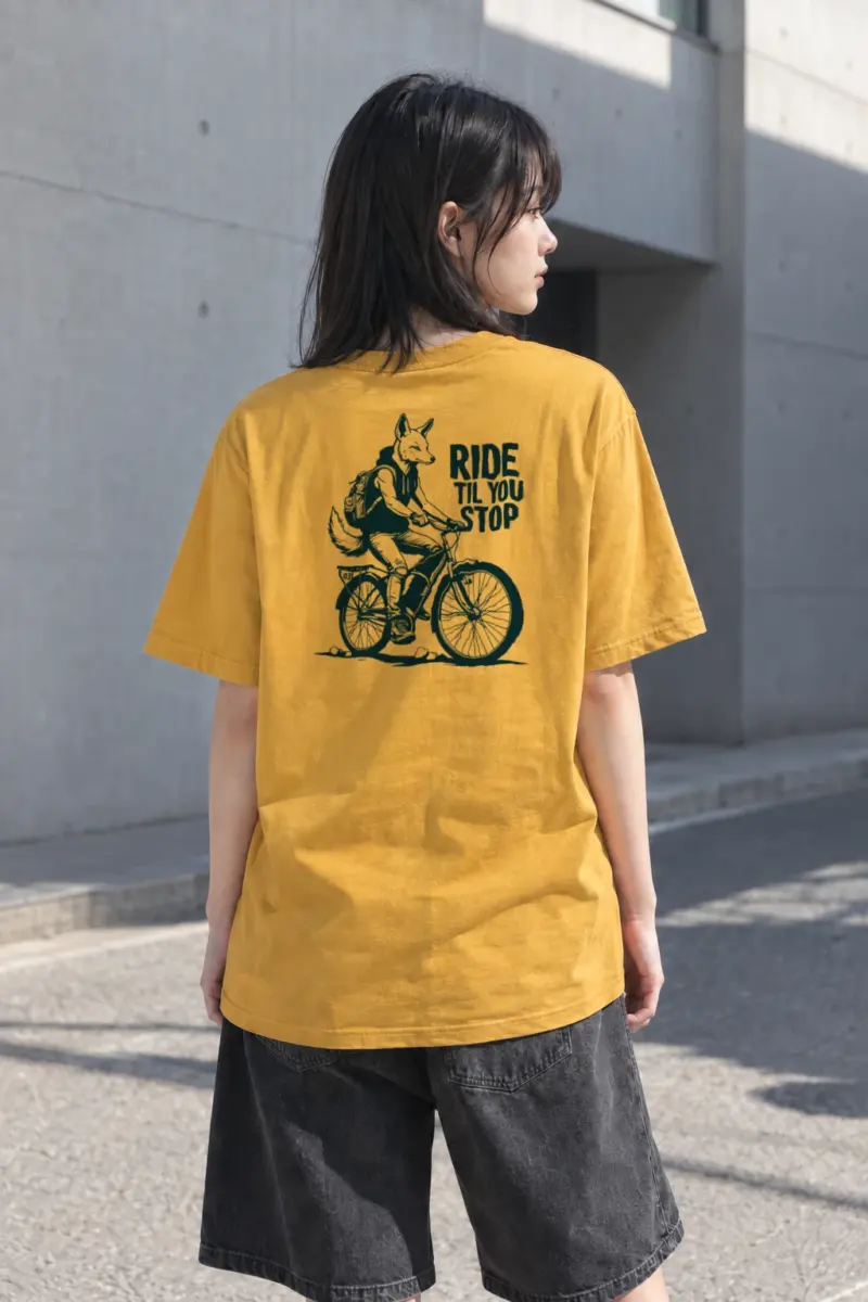 "Ride Til You Stop" Heavyweight Unisex Crewneck T-shirt | Gildan 5000