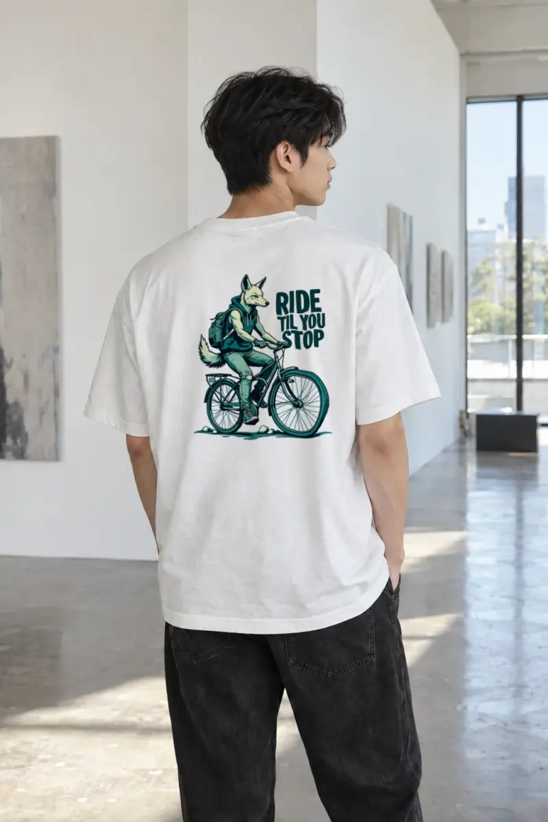 "Ride Til You Stop" Heavyweight Unisex Crewneck T-shirt | Gildan 5000