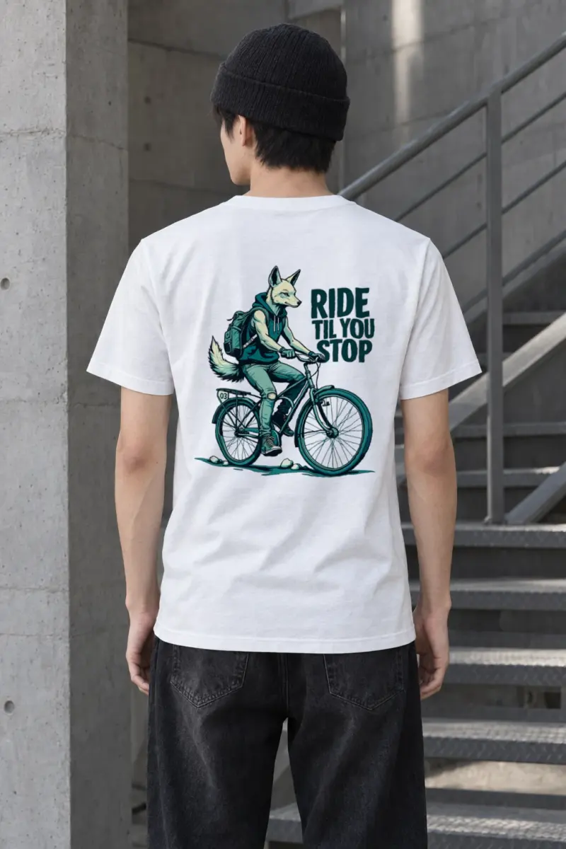 "Ride Til You Stop" Heavyweight Unisex Crewneck T-shirt