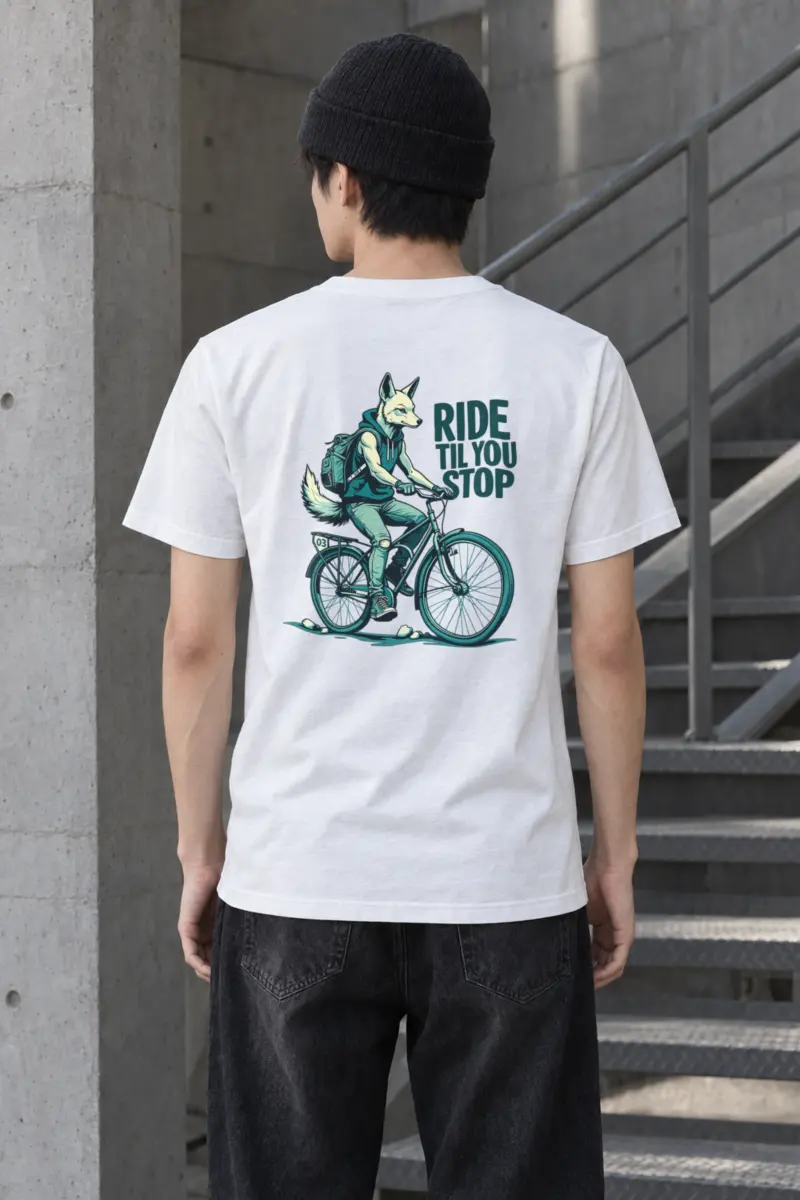 "Ride Til You Stop" Heavyweight Unisex Crewneck T-shirt