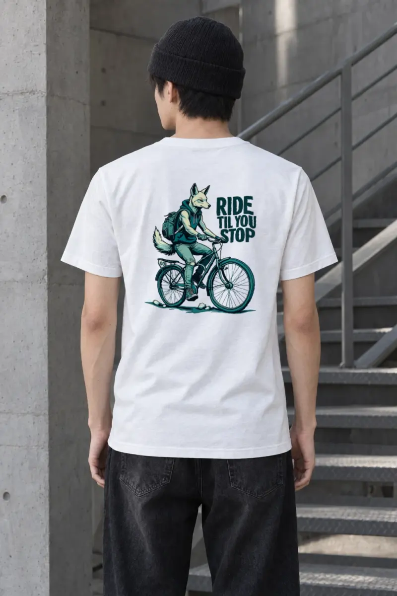 "Ride Til You Stop" Heavyweight Unisex Crewneck T-shirt