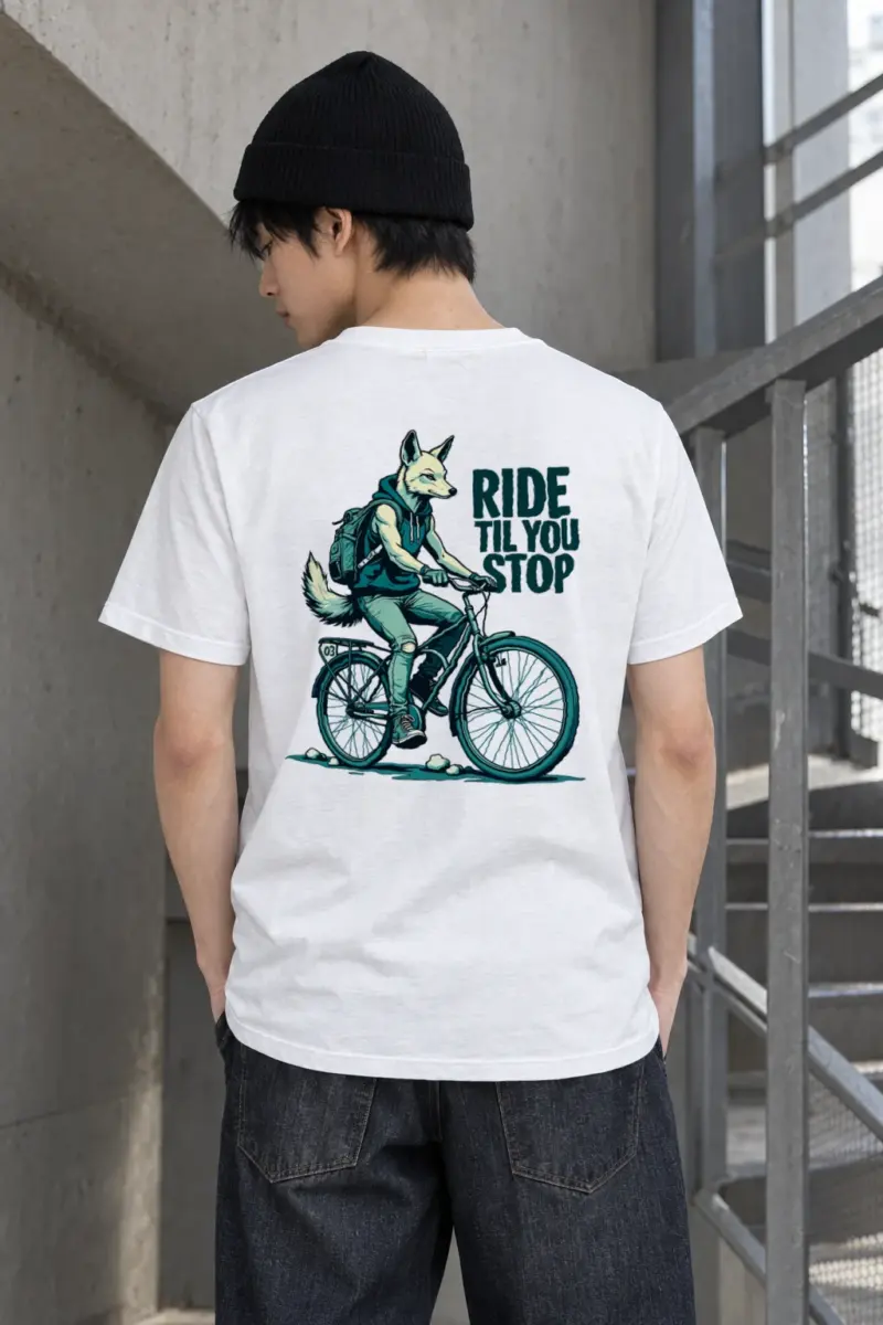 "Ride Til You Stop" Heavyweight Unisex Crewneck T-shirt | Gildan 5000