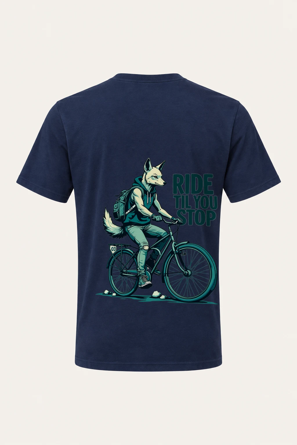 "Ride Til You Stop" Heavyweight Unisex Crewneck T-shirt | Gildan 5000