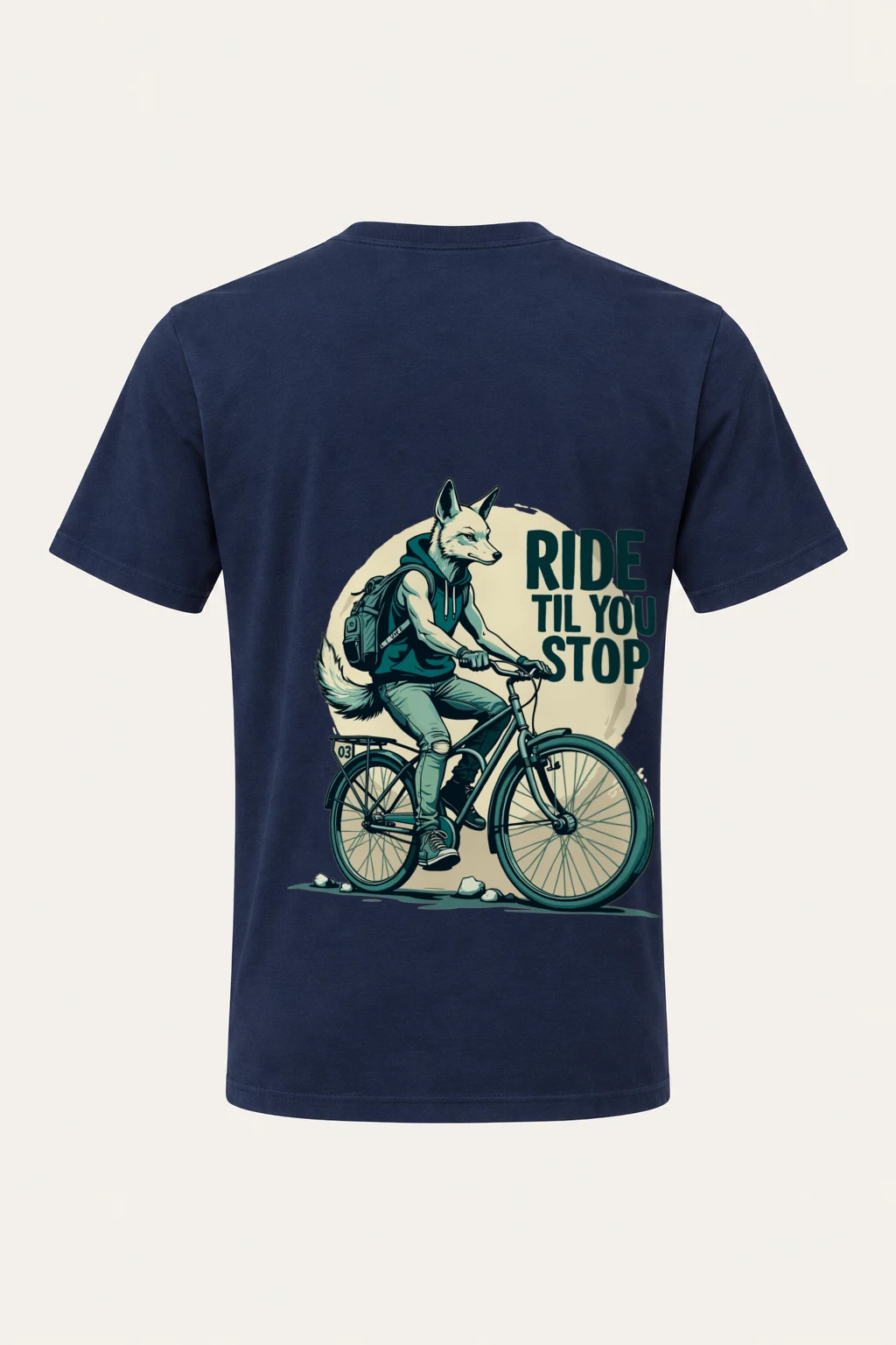 "Ride Til You Stop" Heavyweight Unisex Crewneck T-shirt | Gildan 5000