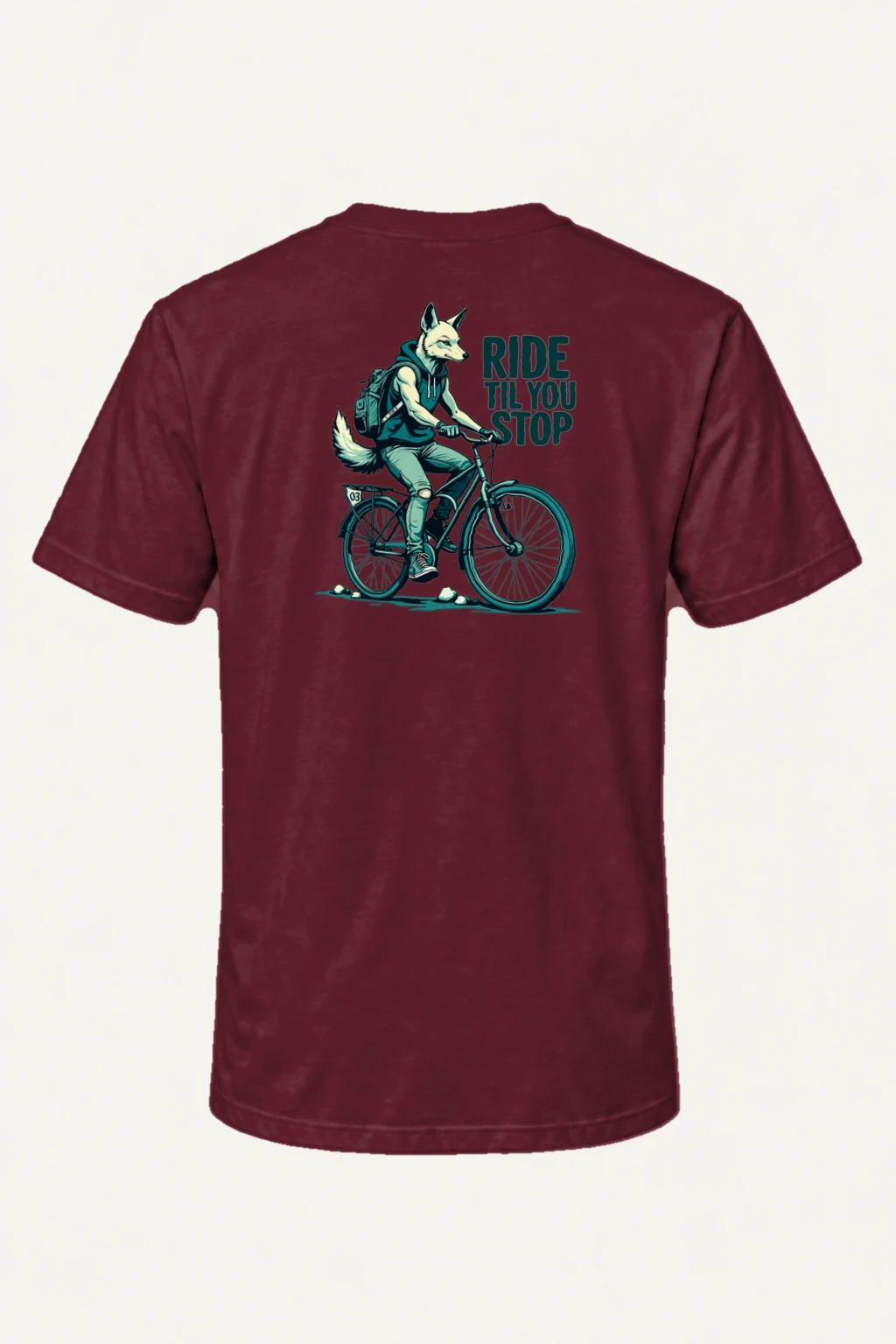 "Ride Til You Stop" Heavyweight Unisex Crewneck T-shirt | Gildan 5000