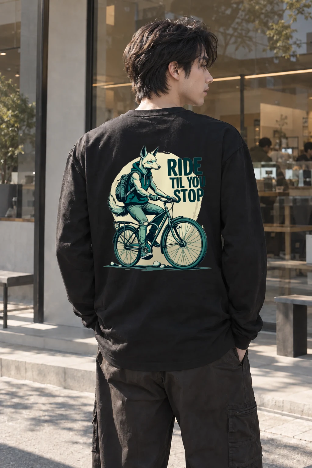 "Ride Til You Stop" Unisex Longsleeve T-shirt | Gildan 2400