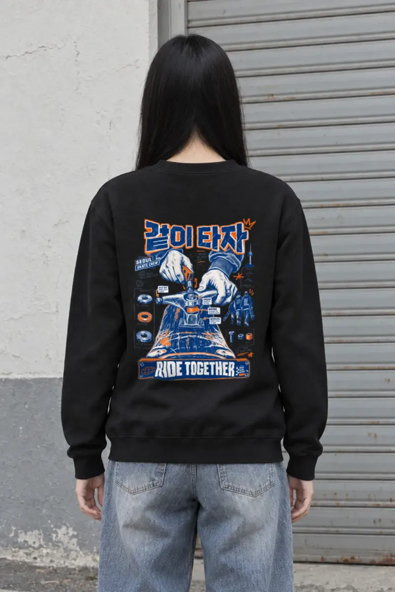 "Ride Together Seoul" Heavy Blend Unisex Crewneck Sweatshirt