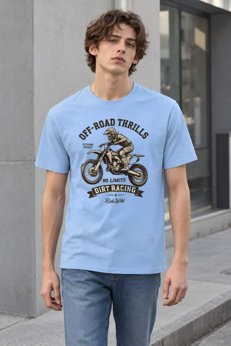 "Ride Wild" Heavyweight Unisex Crewneck T-shirt