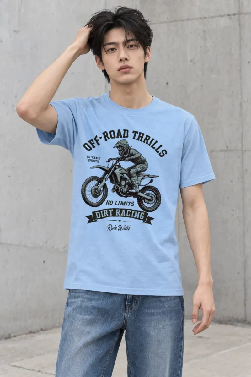"Ride Wild" Heavyweight Unisex Crewneck T-shirt