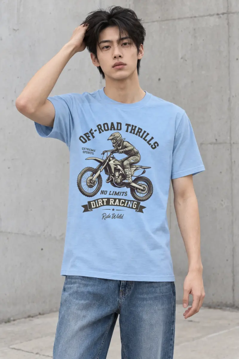 "Ride Wild" Heavyweight Unisex Crewneck T-shirt