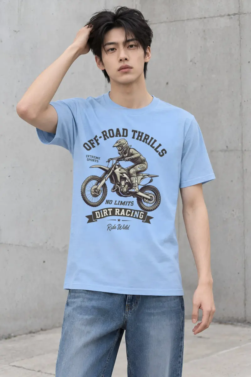 "Ride Wild" Heavyweight Unisex Crewneck T-shirt