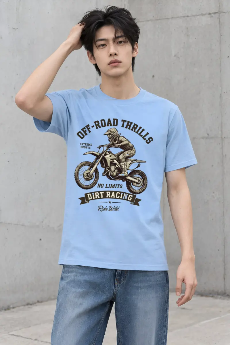 "Ride Wild" Heavyweight Unisex Crewneck T-shirt