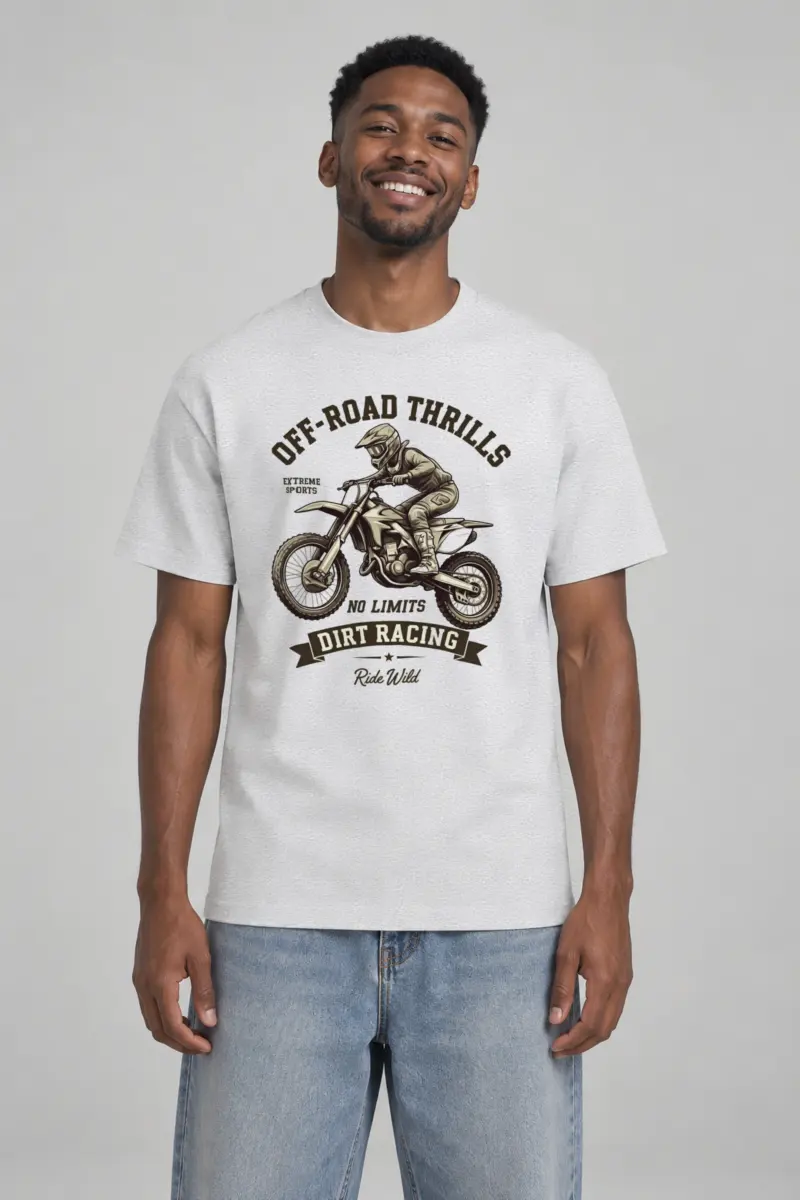 "Ride Wild" Heavyweight Unisex Crewneck T-shirt