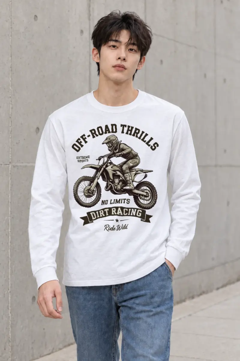"Ride Wild" Unisex Longsleeve T-shirt | Gildan 2400