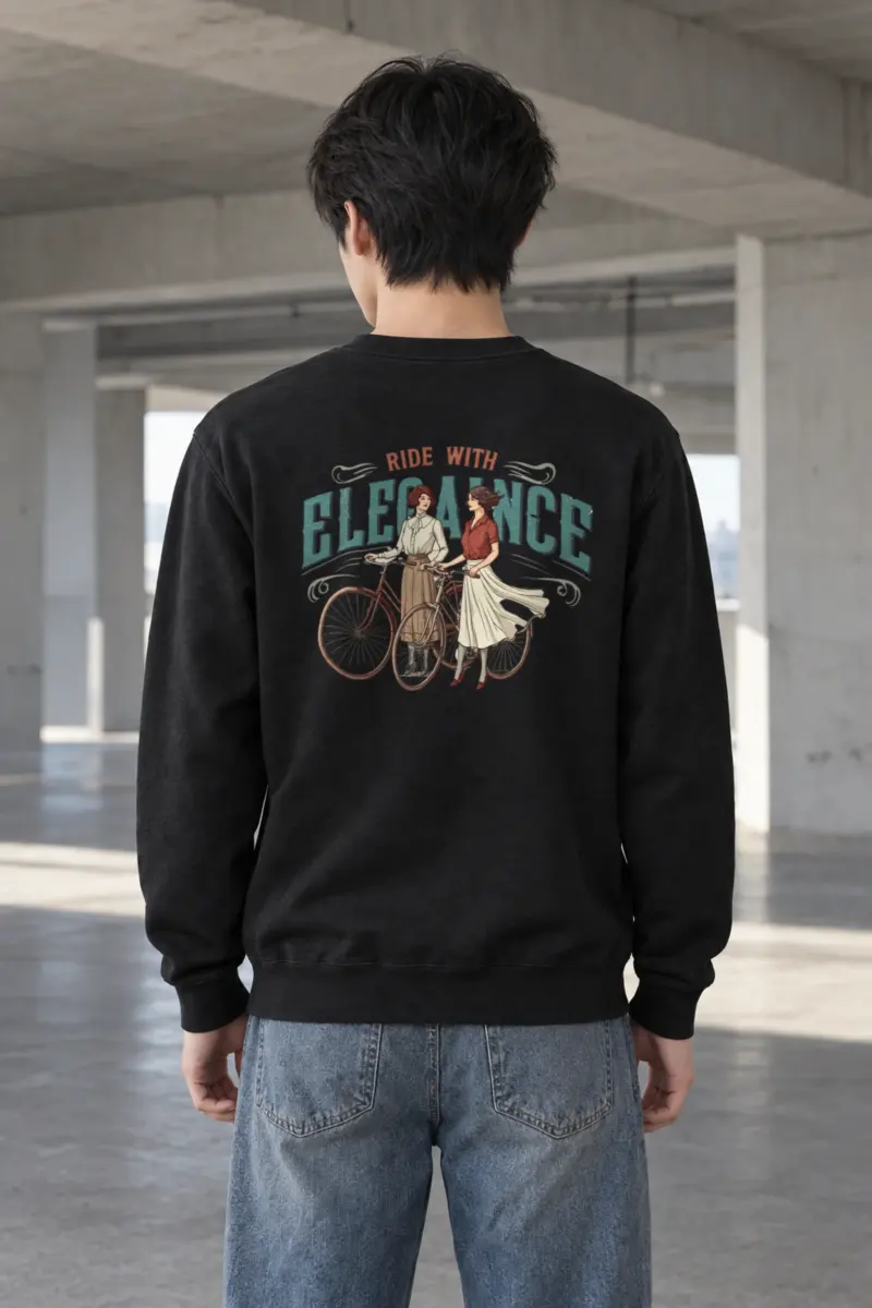 "Ride With Elegance" Heavy Blend Unisex Crewneck Sweatshirt