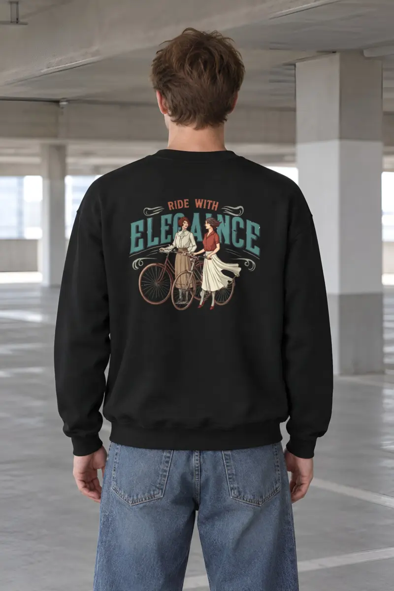 "Ride With Elegance" Heavy Blend Unisex Crewneck Sweatshirt