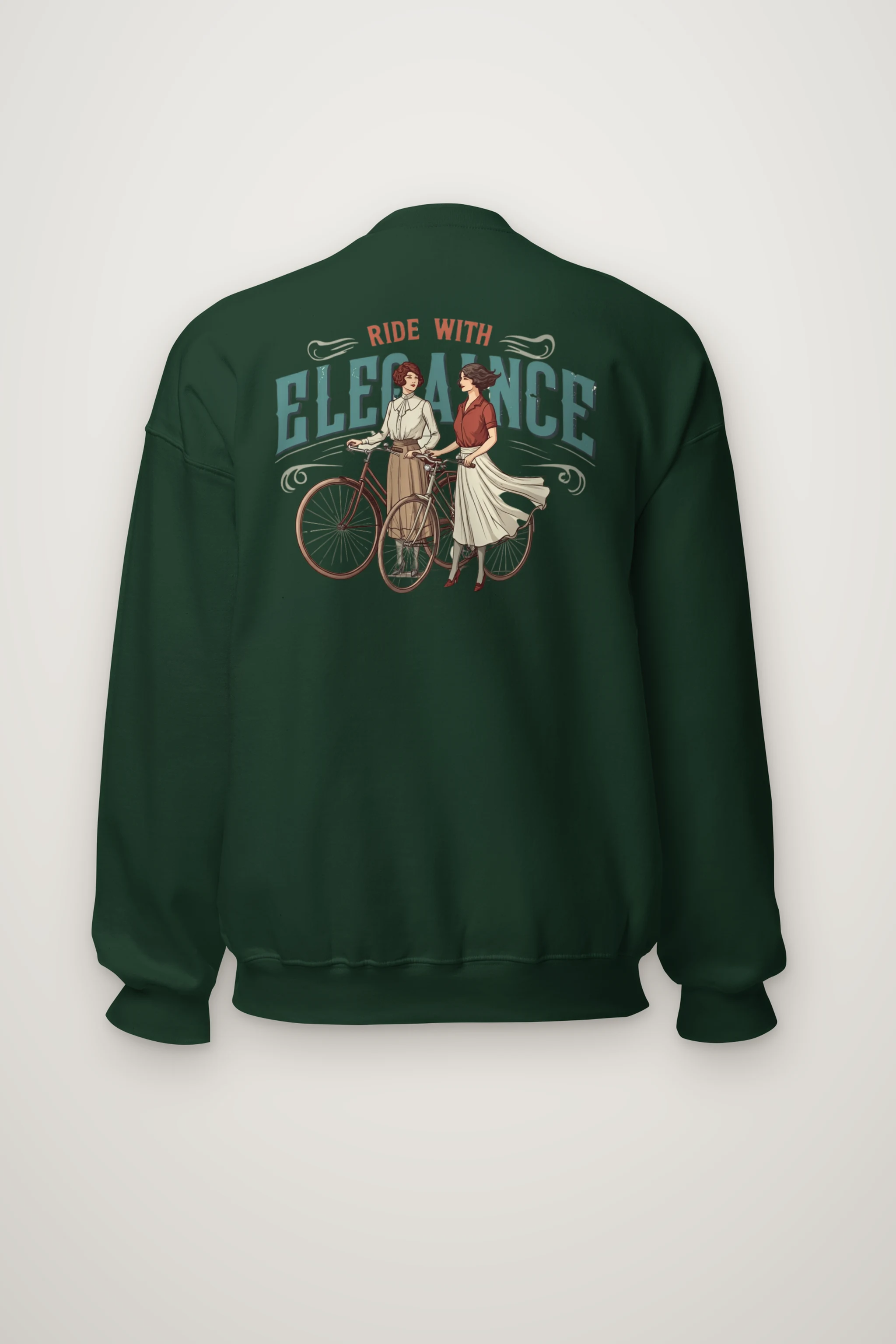 "Ride With Elegance" Heavy Blend Unisex Crewneck Sweatshirt
