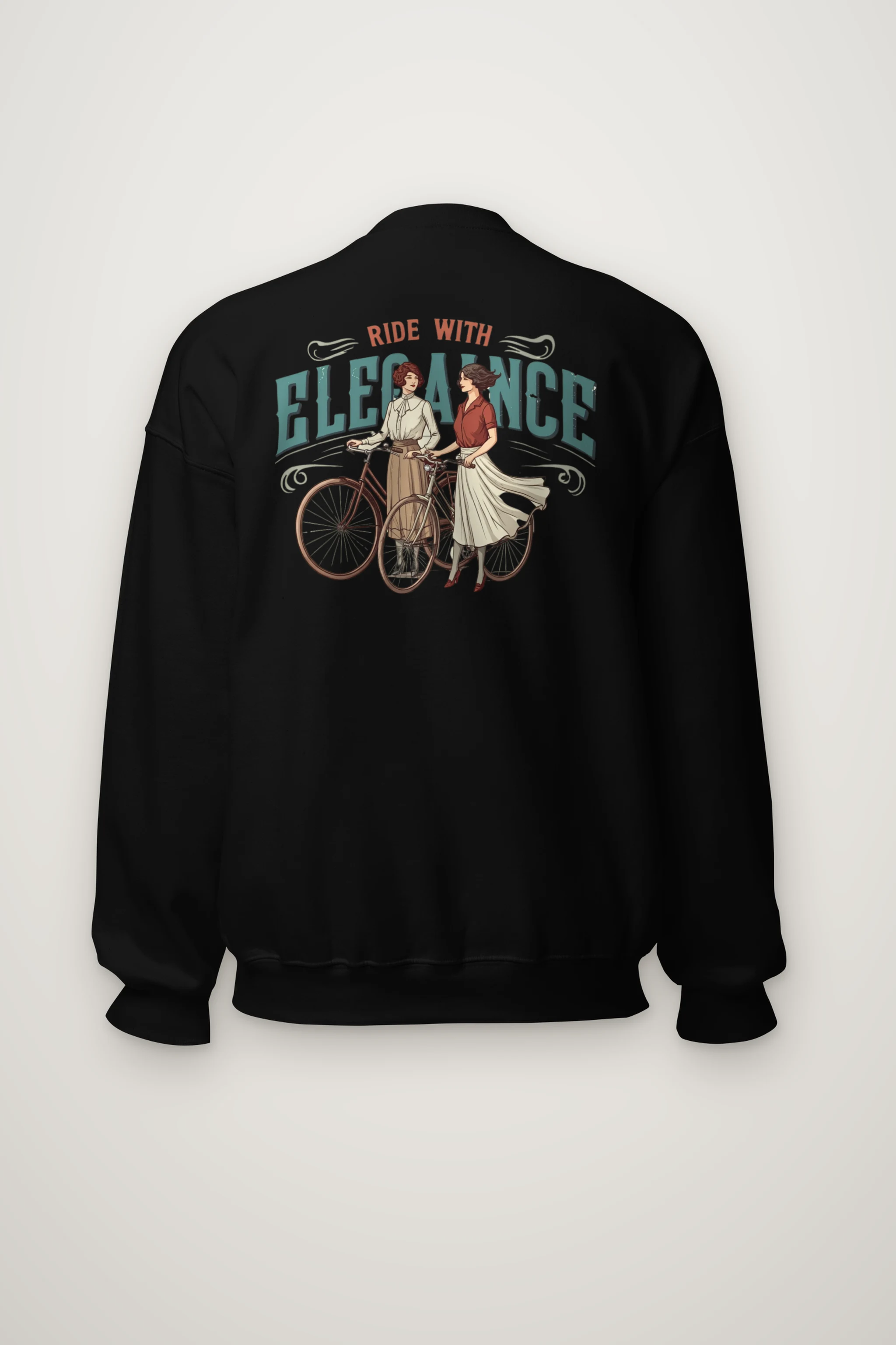 "Ride With Elegance" Heavy Blend Unisex Crewneck Sweatshirt