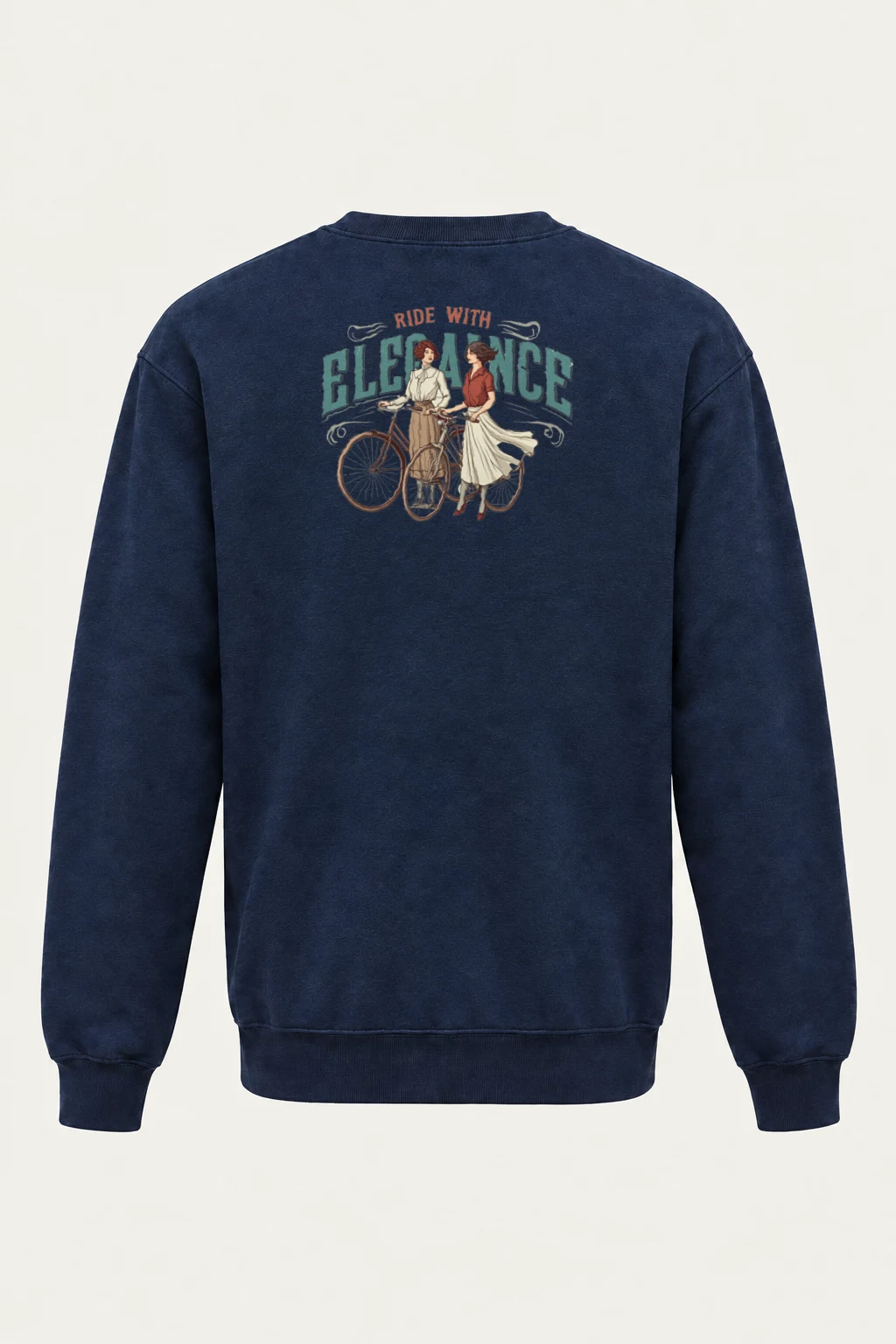 "Ride With Elegance" Heavy Blend Unisex Crewneck Sweatshirt | Gildan 18000