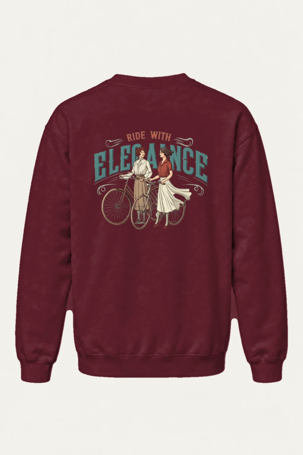 "Ride With Elegance" Heavy Blend Unisex Crewneck Sweatshirt | Gildan 18000