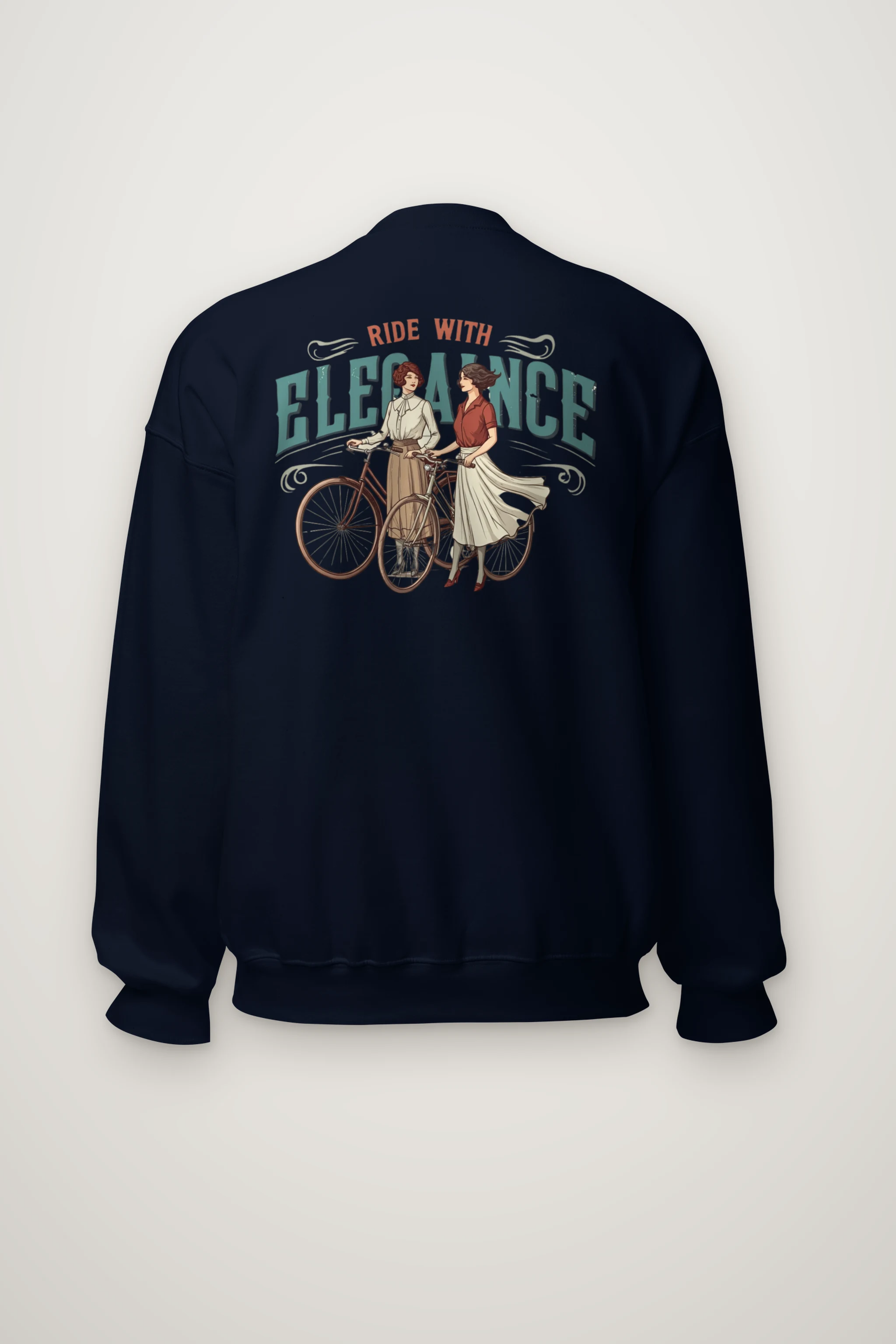"Ride With Elegance" Heavy Blend Unisex Crewneck Sweatshirt