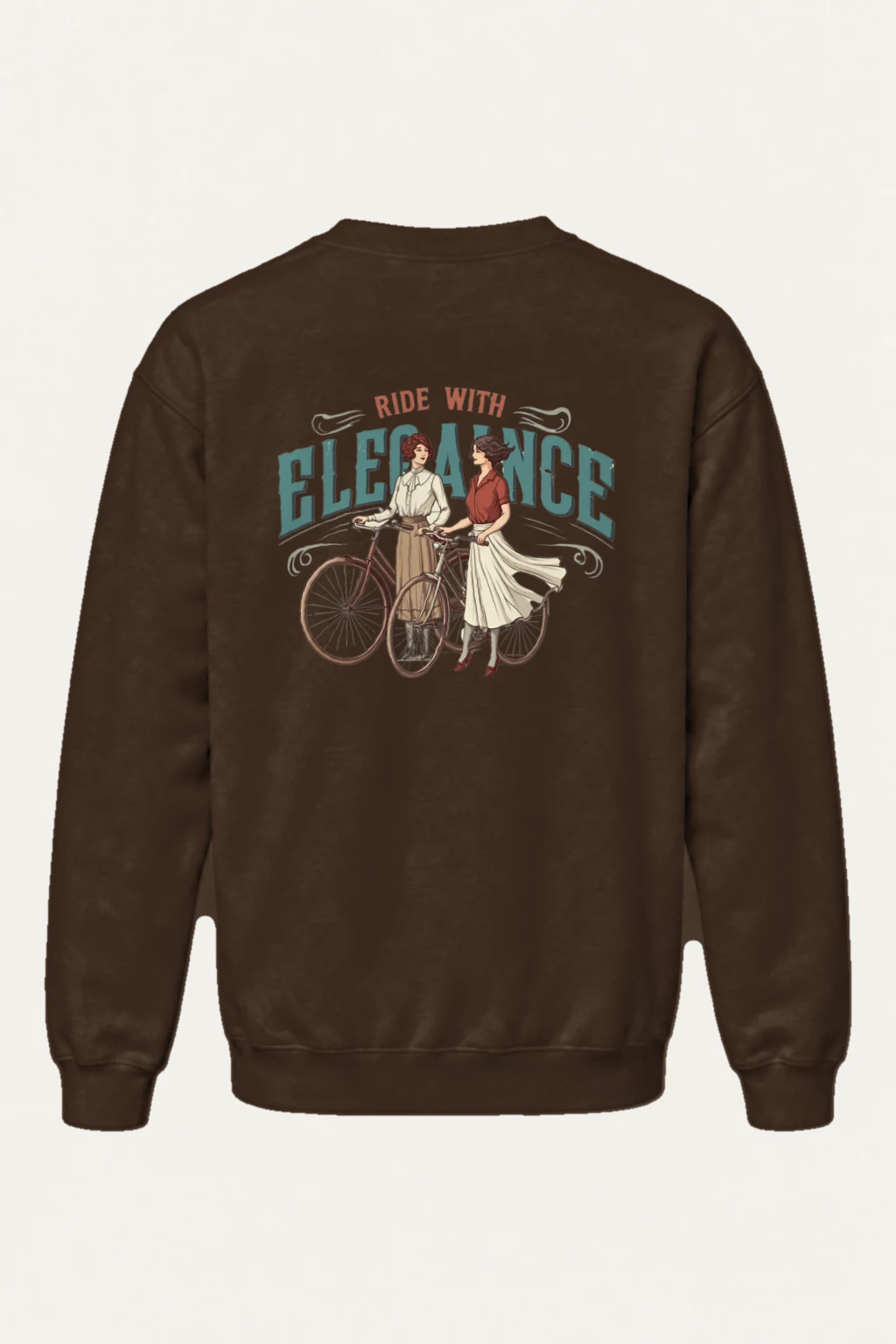 "Ride With Elegance" Heavy Blend Unisex Crewneck Sweatshirt | Gildan 18000