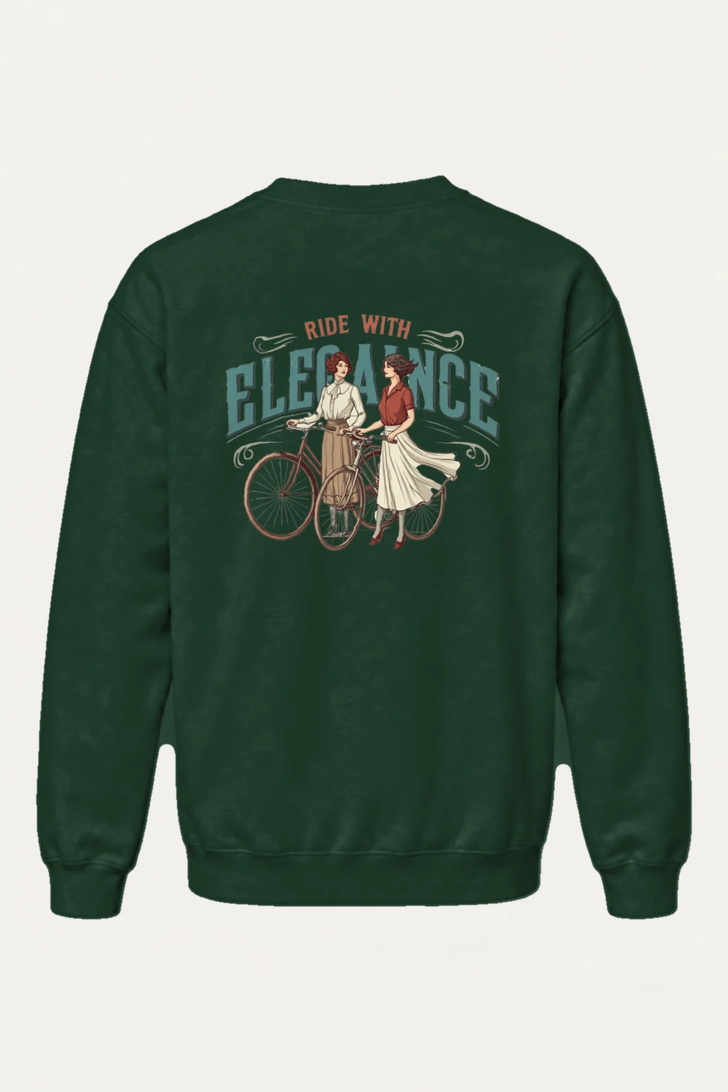 "Ride With Elegance" Heavy Blend Unisex Crewneck Sweatshirt | Gildan 18000