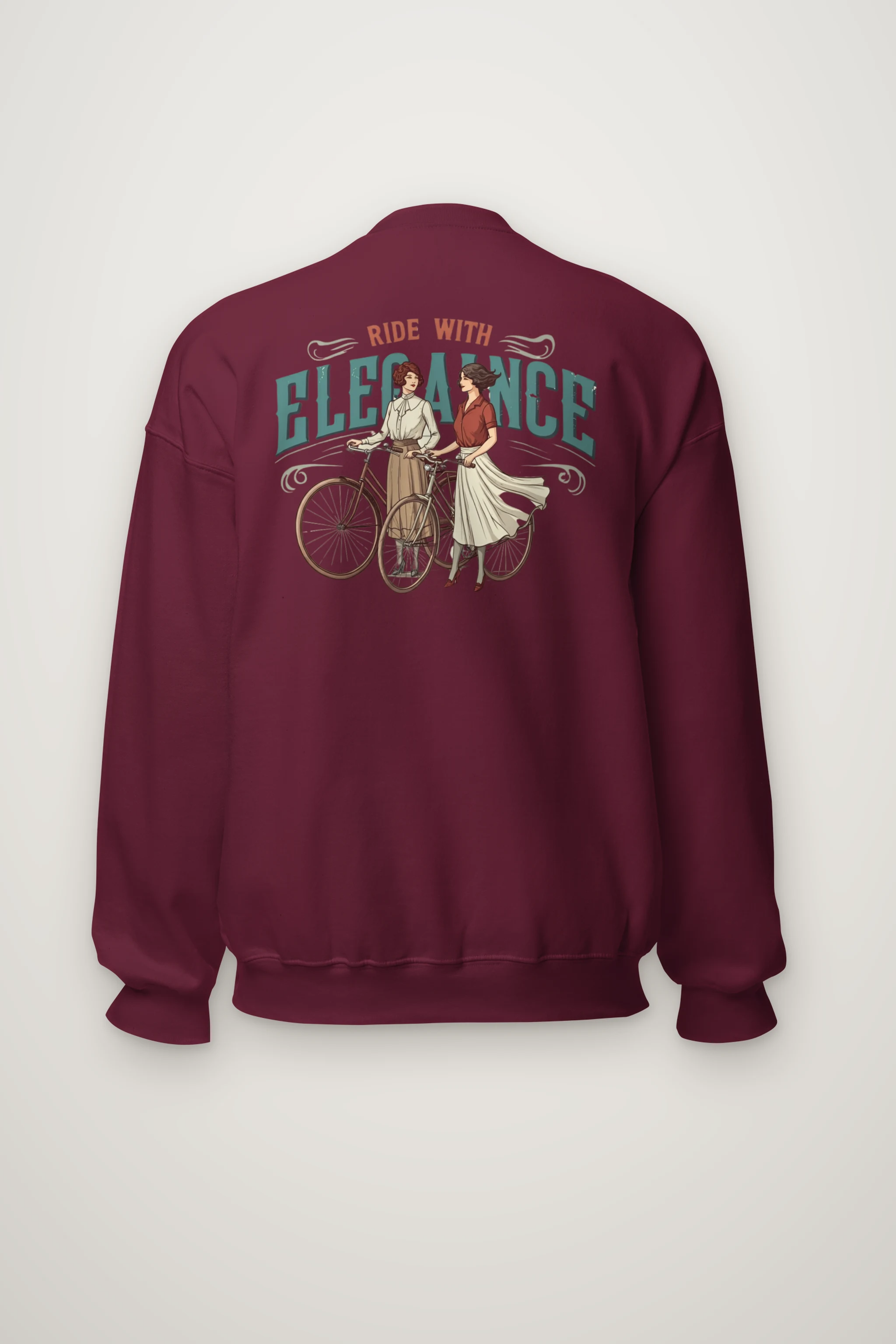 "Ride With Elegance" Heavy Blend Unisex Crewneck Sweatshirt