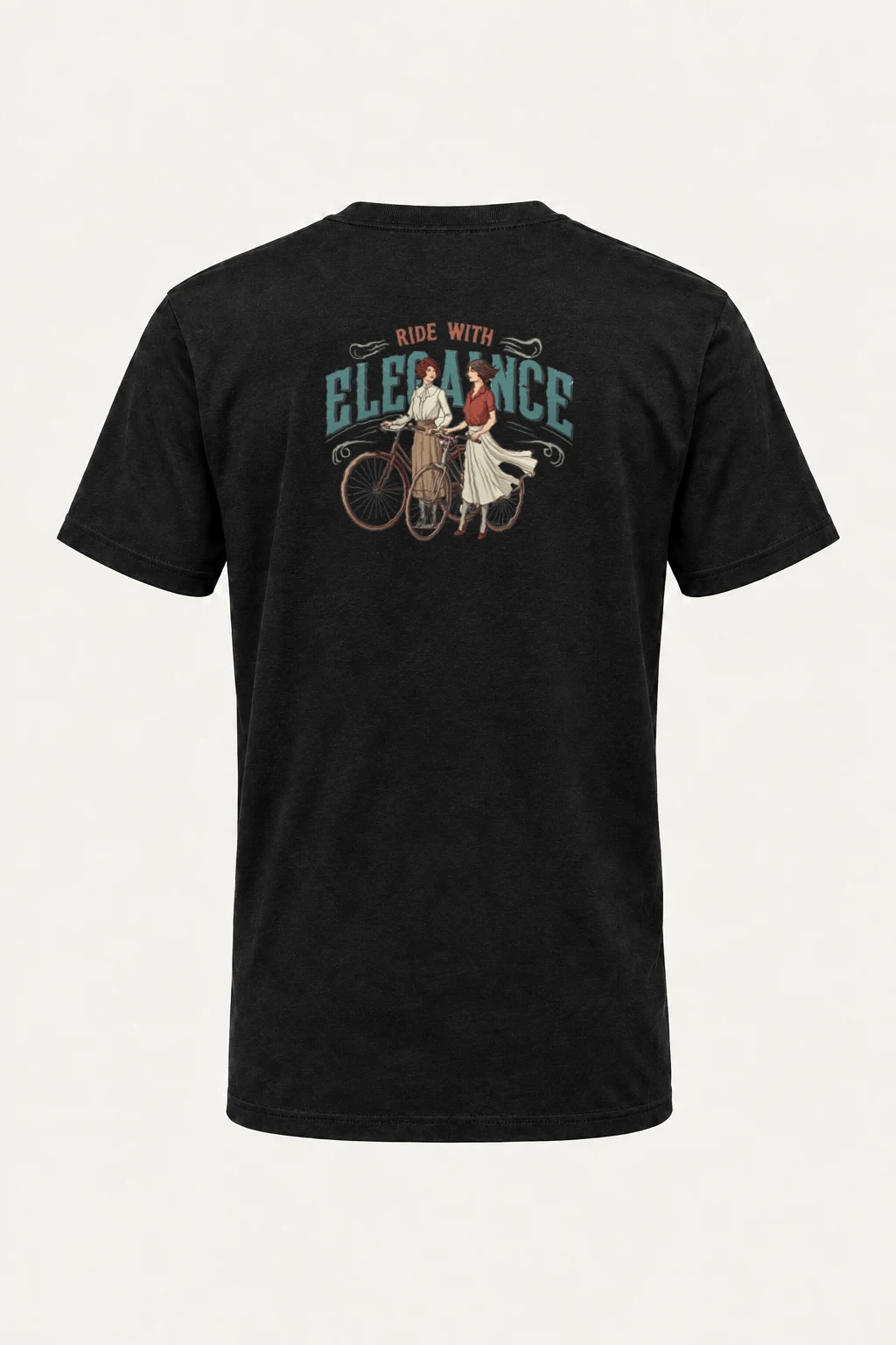 "Ride With Elegance" Heavyweight Unisex Crewneck T-shirt | Gildan 5000
