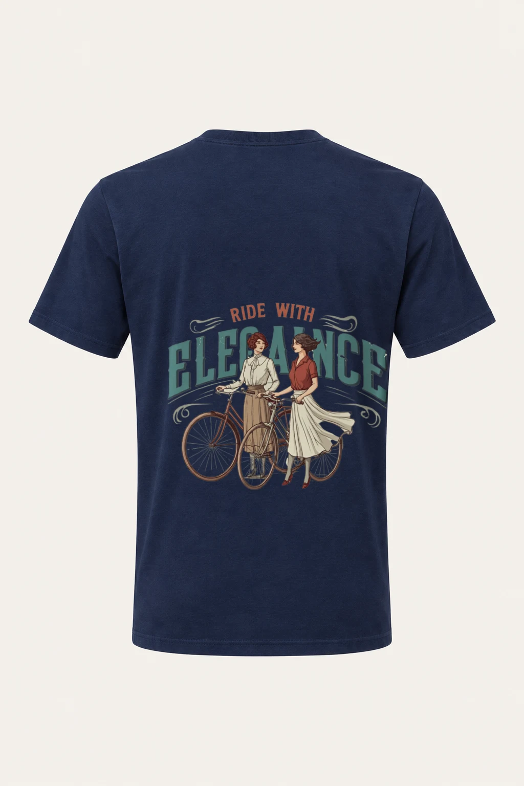 "Ride With Elegance" Heavyweight Unisex Crewneck T-shirt | Gildan 5000