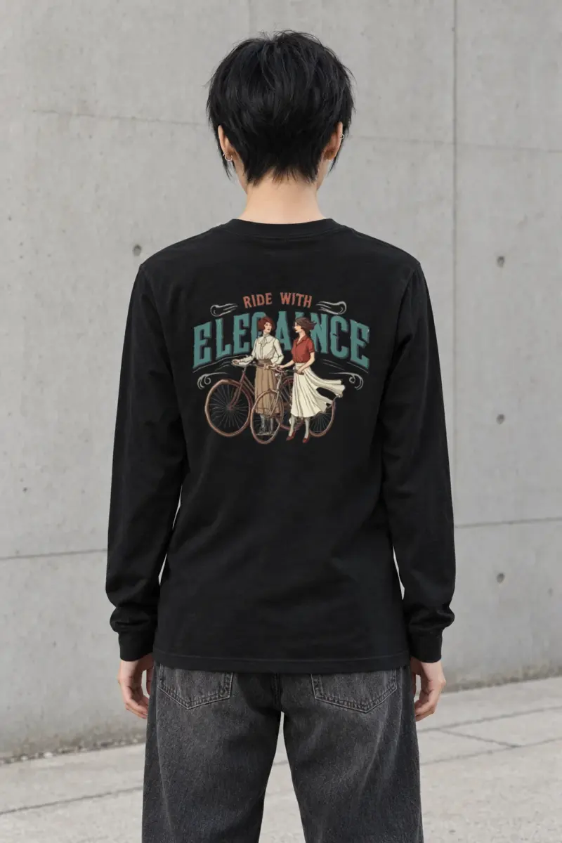"Ride With Elegance" Unisex Longsleeve T-shirt