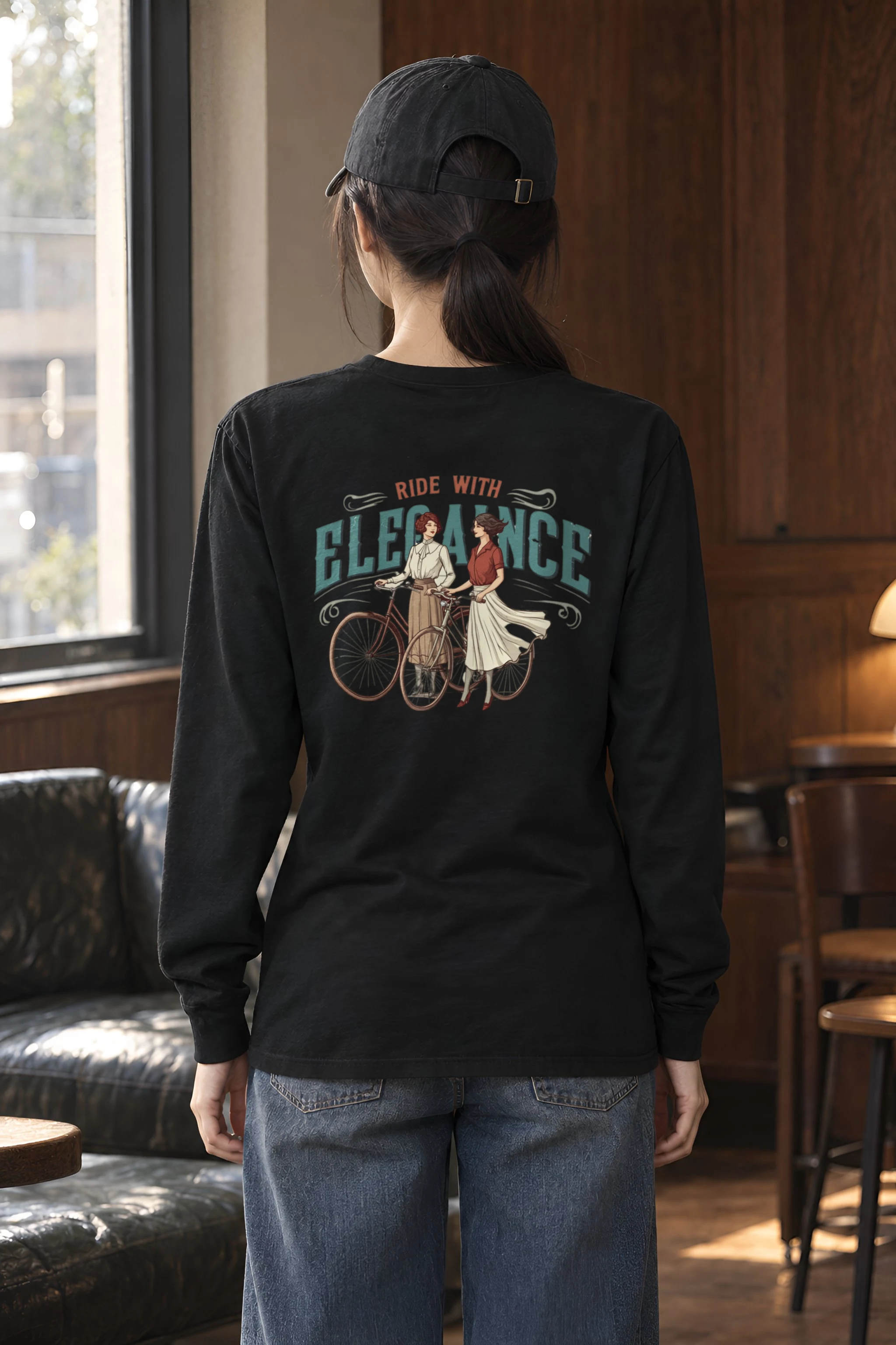 "Ride With Elegance" Unisex Longsleeve T-shirt