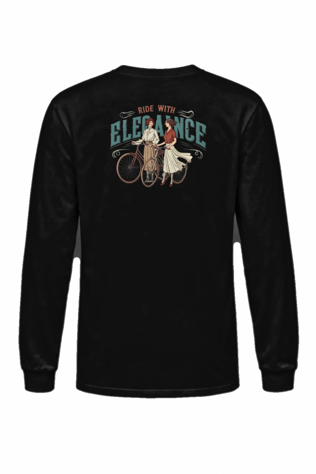 "Ride With Elegance" Unisex Longsleeve T-shirt | Gildan 2400