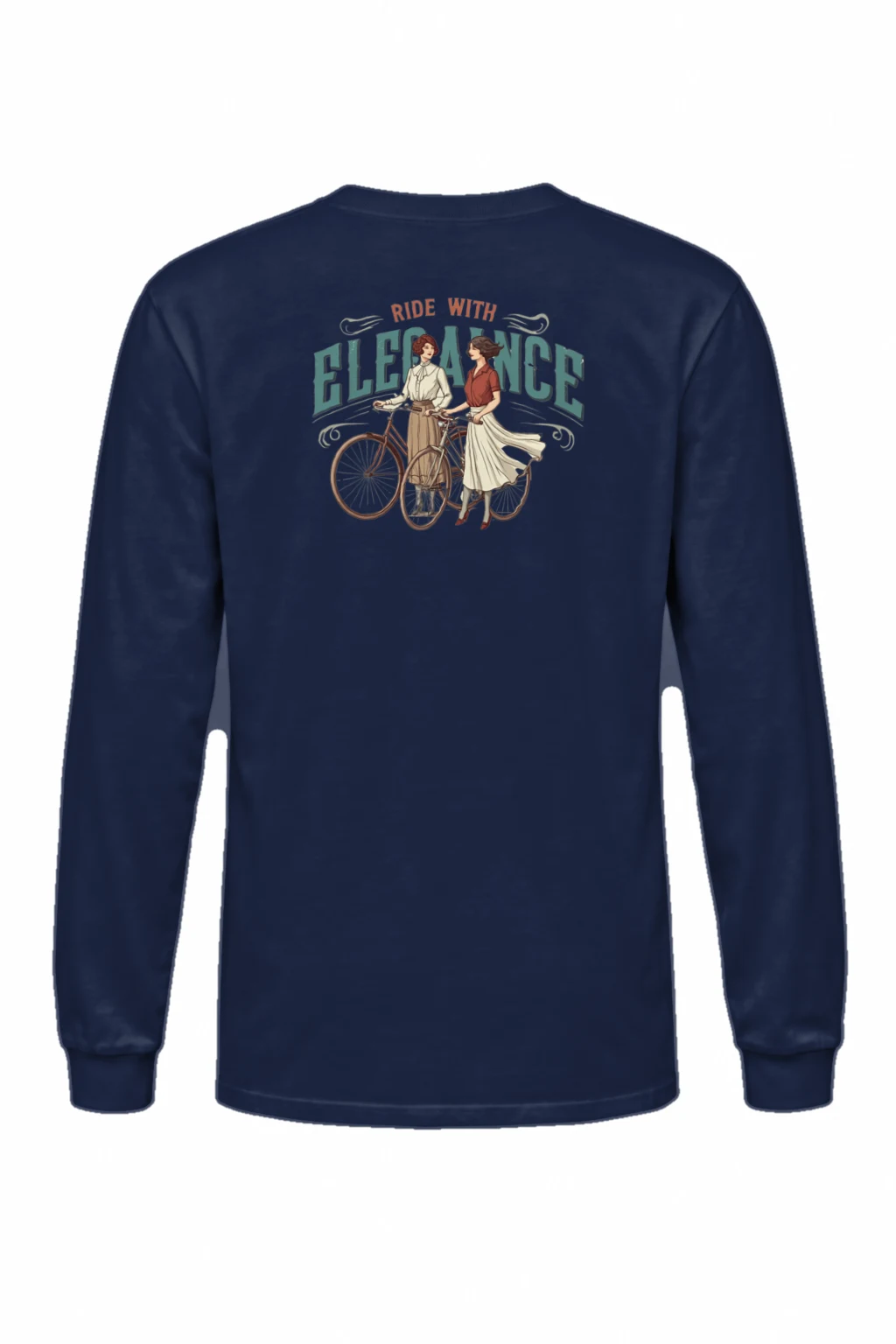 "Ride With Elegance" Unisex Longsleeve T-shirt | Gildan 2400