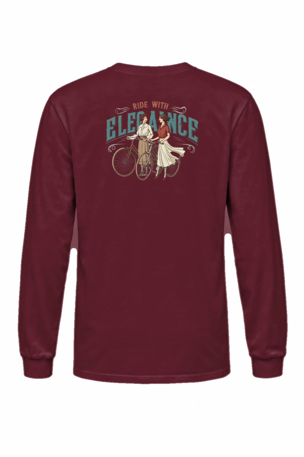 "Ride With Elegance" Unisex Longsleeve T-shirt | Gildan 2400