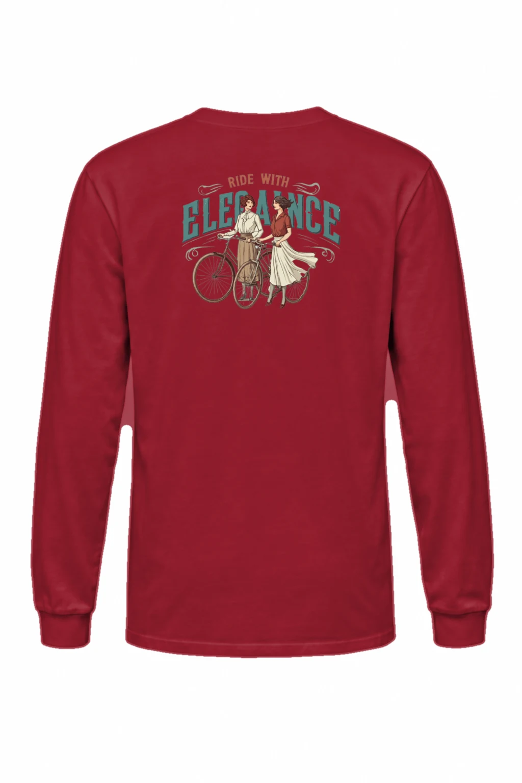 "Ride With Elegance" Unisex Longsleeve T-shirt | Gildan 2400