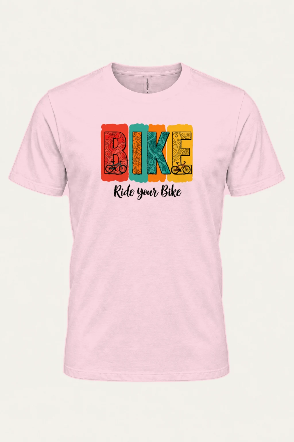 "Ride Your Bike" Heavyweight Unisex Crewneck T-shirt | Gildan 5000