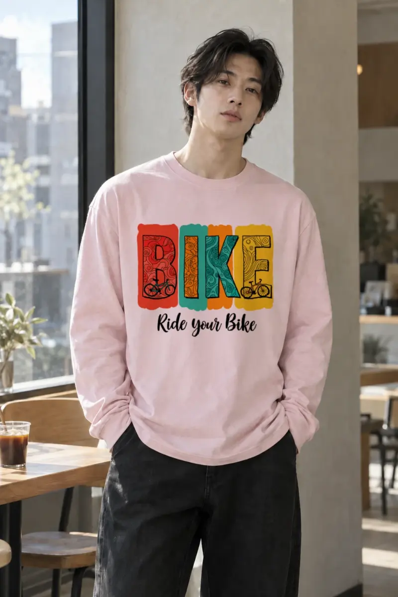 "Ride Your Bike" Unisex Longsleeve T-shirt | Gildan 2400