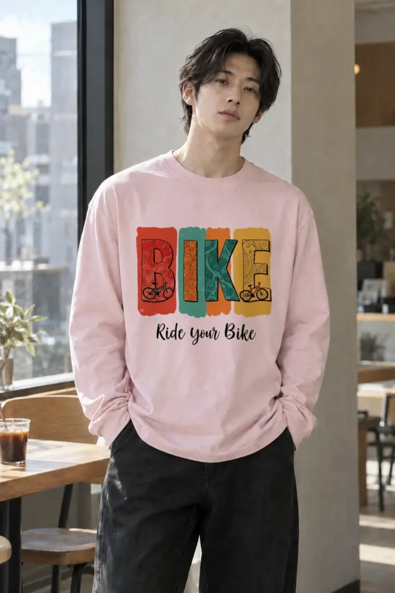 "Ride Your Bike" Unisex Longsleeve T-shirt | Gildan 2400