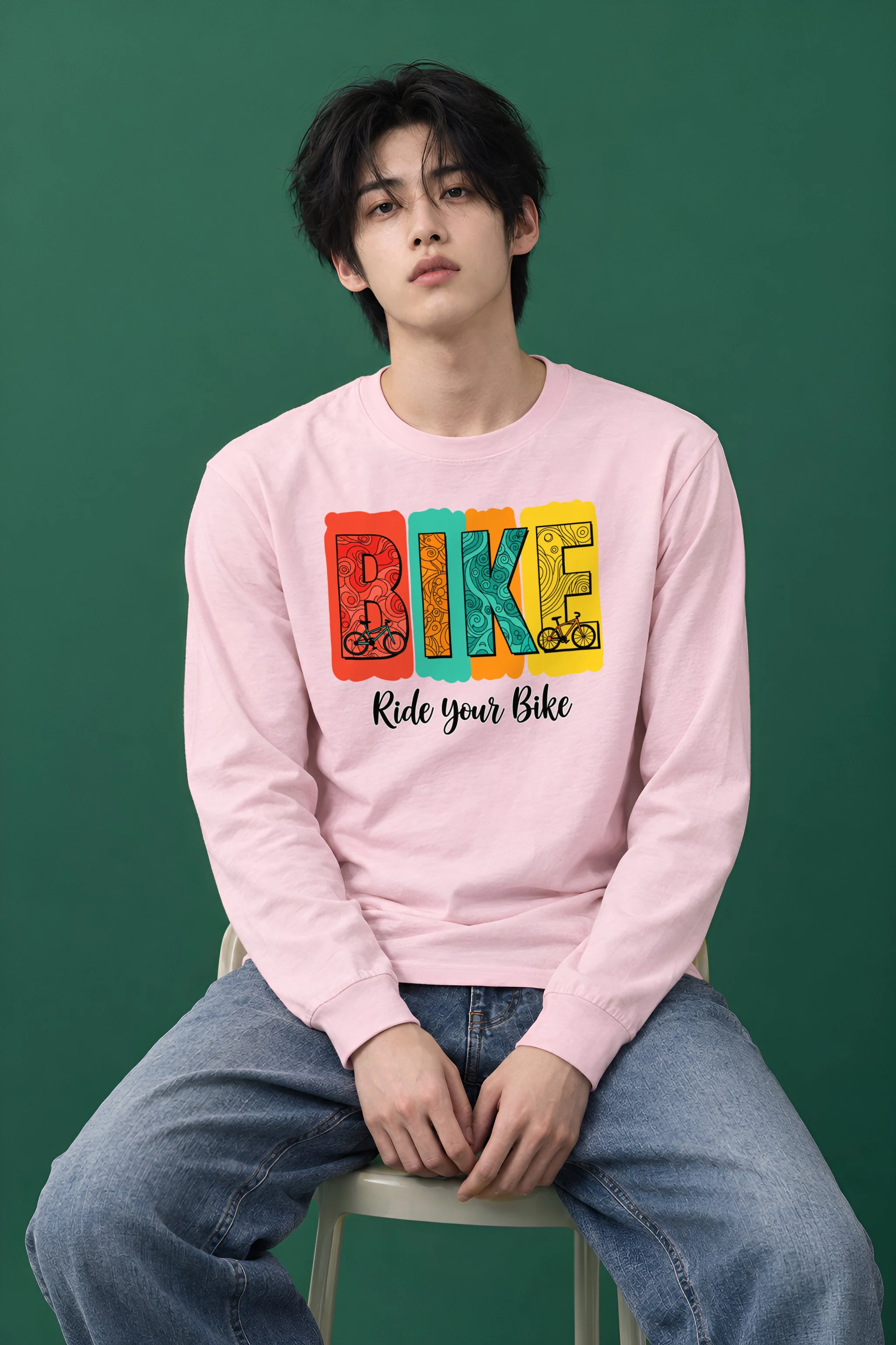 "Ride Your Bike" Unisex Longsleeve T-shirt