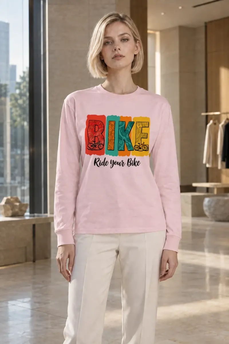 "Ride Your Bike" Unisex Longsleeve T-shirt | Gildan 2400